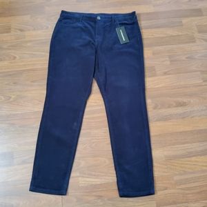 Prosperity Velvet Jeans Pants Navy Blue Size 33